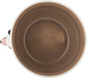 Бяла/кафява глинена детска купичка ø 14 cm Dolly – Bloomingville Mini