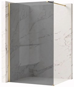 Параван за душ Rea Flexi Grey / Brush Gold 80