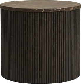 Кръгла странична масичка с плот от имитация на мрамор ø 45 cm Rota – House Nordic