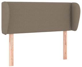 3116990 vidaXL Горна табла за легло с уши, таупе, 93x23x78/88 см, плат