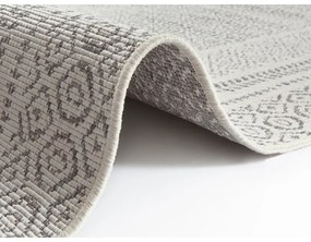Сив и бял килим на открито Берлин, 160 x 230 cm - Ragami