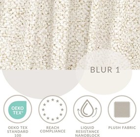 Кремаво двойно легло 180x200 cm тапицирано с място за съхранение с включена подматрачна рамка Maumere – Maison de Rêve