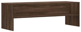 835566 vidaXL ТВ шкаф, кафяв дъб, 120x40x40 см, инженерно дърво