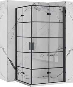 Душ кабина Rea Molier Black Double 80x80