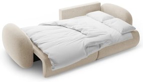 Бежов шенилов сгъваем/с място за съхранение ъглов диван Tonale – Cosmopolitan Design