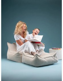 Кремав детски пуф от рипсено кадифе Chair – Wigiwama