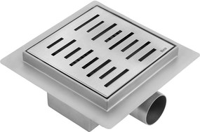 Линеен отводнител REA LINE 150x150 Nickel Brush