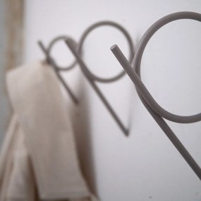 Светлокафява стенна стоманена кука Tuba – Spinder Design