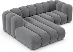 Светлосив ъглов диван (ляв ъгъл) Lupine – Micadoni Home