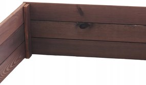 Естествено импрегнирано повдигнато дървено легло 200 x 100 x 27 cm
