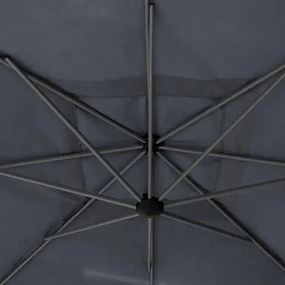Градински чадър със странична стойка Hesperide Manoa, 2.5x2.5 m - Горчица