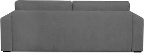 Сив разтегателен диван 238 см Resmo - Scandic