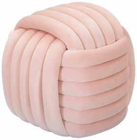 Светлорозова кадифена табуретка Softy – Mauro Ferretti