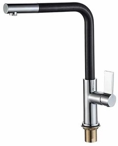 Смесител за кухня ICF 718650 BLACK, месингов, черен, 32.4x24.9см