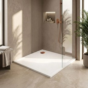Корито за душ кабина-акрилно Rea Savoy White  90x90