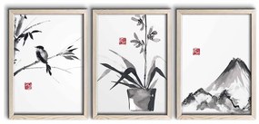 Картини в комплект 3 бр. 38x53 cm – Wallity