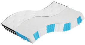 372917 vidaXL Матрак покет пружини, Medium, 120x200 см