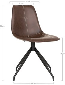 Кафяви трапезни столове в комплект от 2 броя Monaco - House Nordic