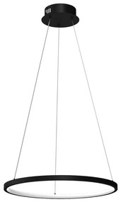 LED Пендел HOOP LED/27W/230V Ø 50 см 4000K черен