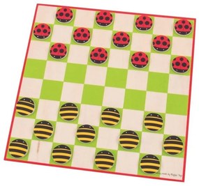 Bigjigs - Дървена дама - Калинки и пчелички