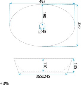 Умивалник за плот Rea Samanta Zen