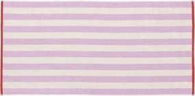 Памучна хавлиена кърпа от тери в цвят лавандула/кремава 70x140 cm Gobo – noo.ma