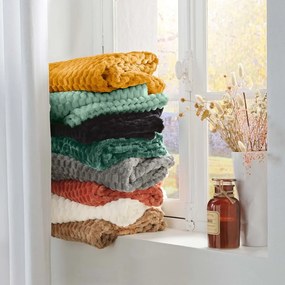 Зелено одеяло от микрофланела 125x150 cm Mini Frosty – douceur d'intérieur