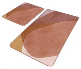 Кафяви кадифени килими за баня в комплект от 2 бр. 60x100 cm – Mila Home