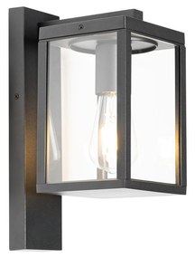 Интелигентна външна стенна лампа черна IP44 с Wi-Fi ST64 - Charlois