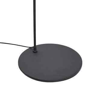 Ретро подова лампа черна с бял интериор - Triangolo