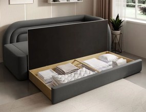 Разтегателно легло Fanuci - Тъмно сиво - Дясно