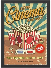 Картина 40x55 cm Retro Cinema - Wallity