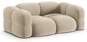 Бежов кадифен диван 210 cm Loretto – Cosmopolitan Design