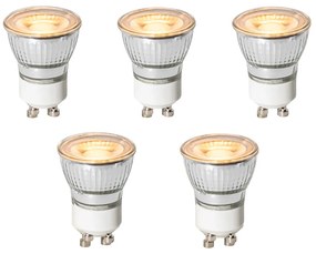 Комплект от 5 GU10 LED крушки с 3-степенно димиране 35мм 4W 200 лм 2200K