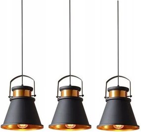 Лампа ASTI AAA APP176-3CP Black/Gold