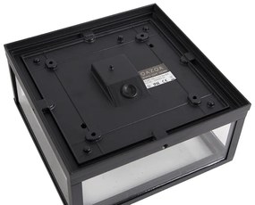 Индустриален таванен аплик черен IP44 2-светлина - Charlois