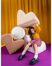 Кафяв детски стол от рипсено кадифе Cloud – Wigiwama