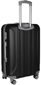 Черен куфар с размери 65 x 39 x 24 cm - 56l