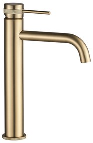Смесител за мивка Rea  Lungo Grip Brush  Gold high