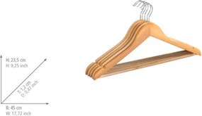 Дървени закачалки в комплект 5 бр. Eco – Wenko