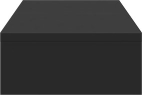 Регулируема поставка за монитор, черна, 60x24x10,5 см