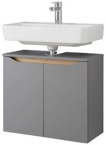 Сив шкаф за окачване под умивалника 60x53 cm Set 357 - Pelipal