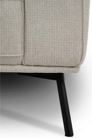 Сиво-бежов шенилов ъглов диван (ляв ъгъл/L форма) Amsterdam – Scandic