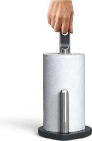 Тъмносива пластмасова стойка за кухненска хартия Hold – Joseph Joseph