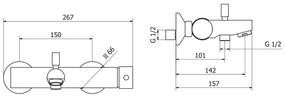 Смесител за баня TEOREMA NEW JABIL