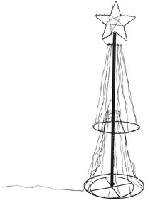 Коледна подова лампа черно дърво 150 см вкл. LED RGB с таймер IP44 - Ugoku