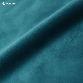 Тюркоазено двойно тапицирано легло с място за съхранение и включена подматрачна рамка 140x200 cm Kiana – Makamii