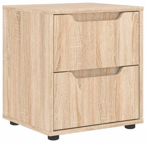 4108283 vidaXL Нощно шкафче "VISNES" Дъб Сонома 45x40x50 cm