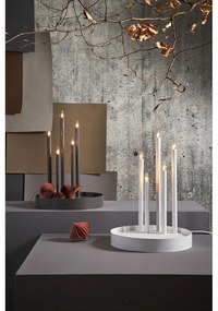 Бяла коледна LED свещ, височина 46 см Deco - Star Trading