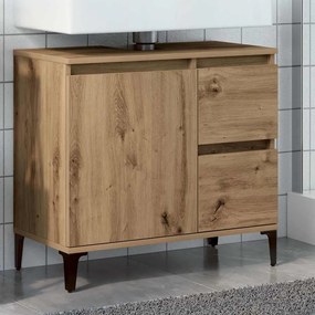 857124 vidaXL Шкаф за мивка, дъб артизан, 65x33x60 см, инженерно дърво